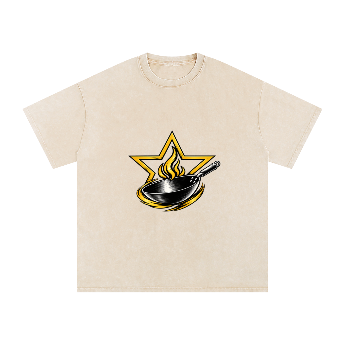 Snow Washed Oversized Cotton T-Shirt