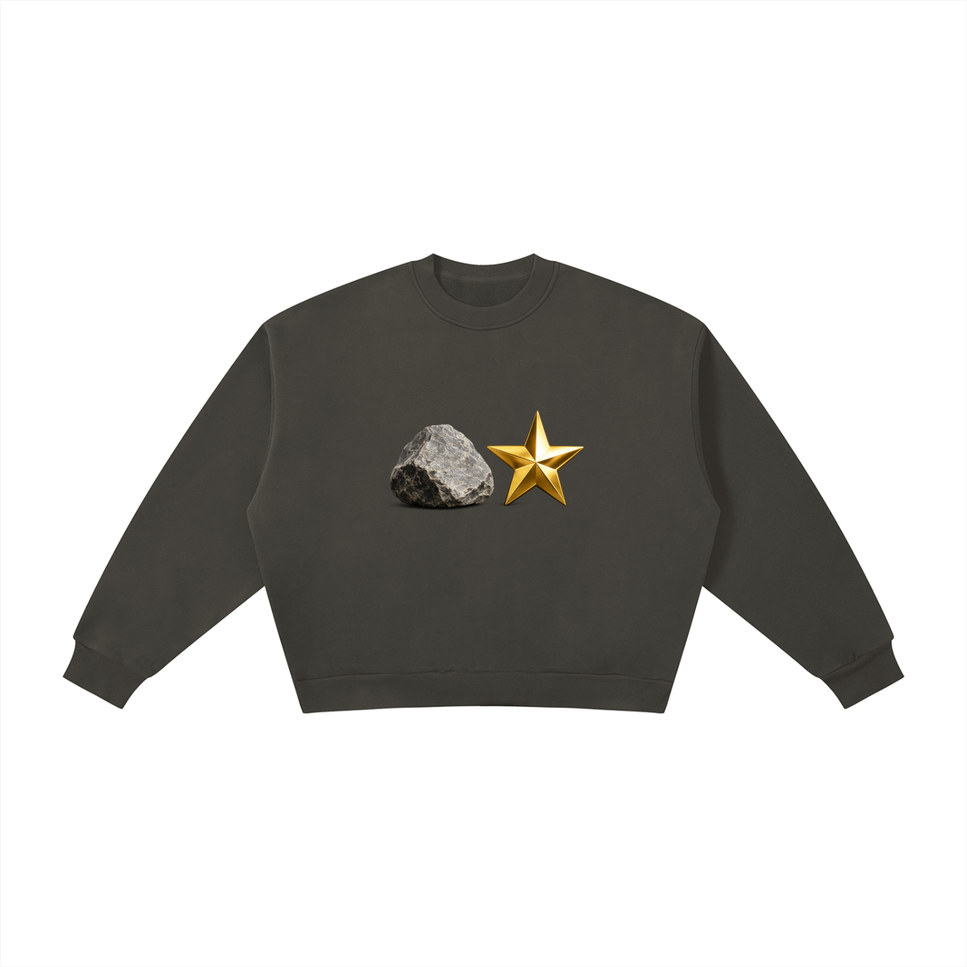 Boxy Fleece Crewneck Sweatshirt