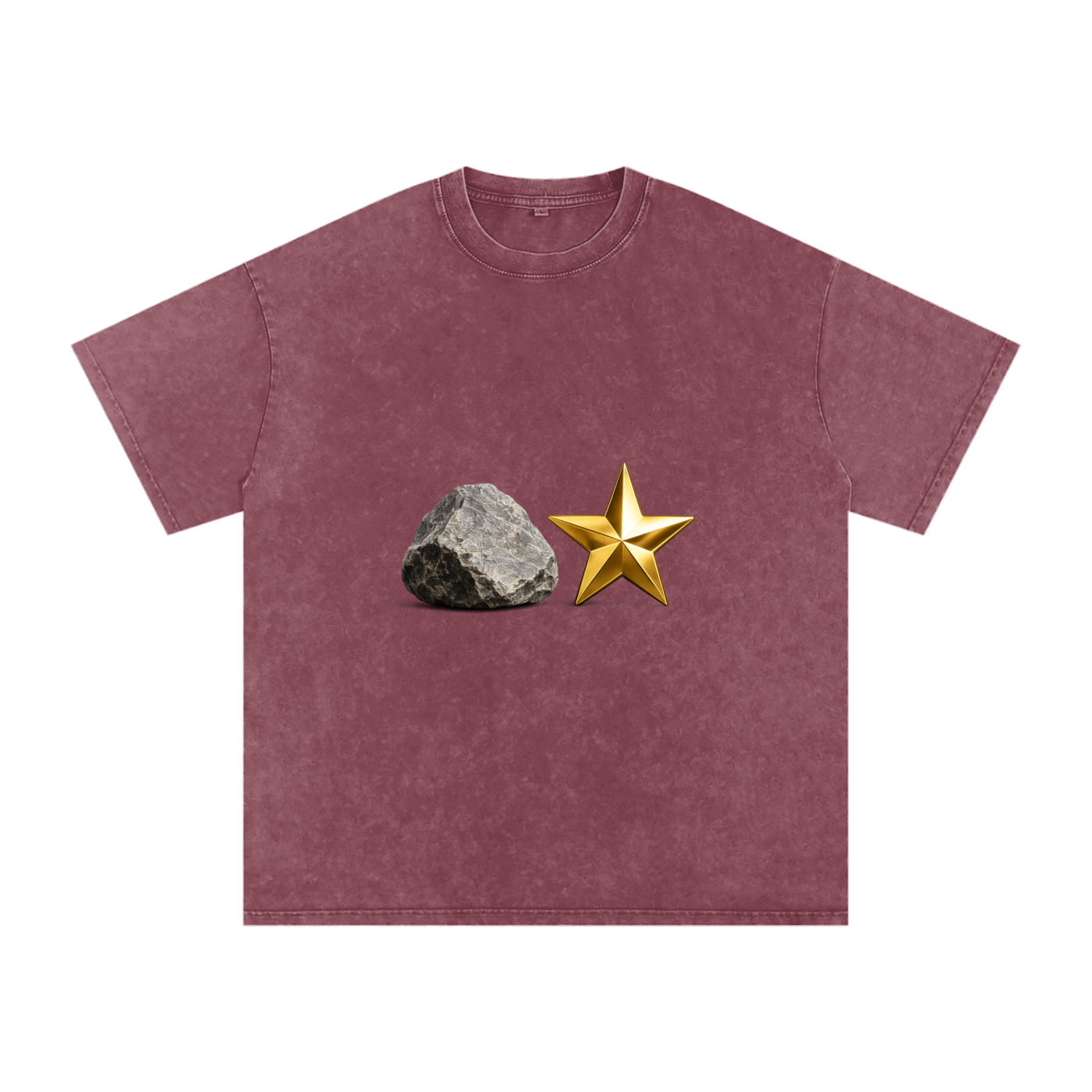 Snow Washed Oversized Cotton T-Shirt