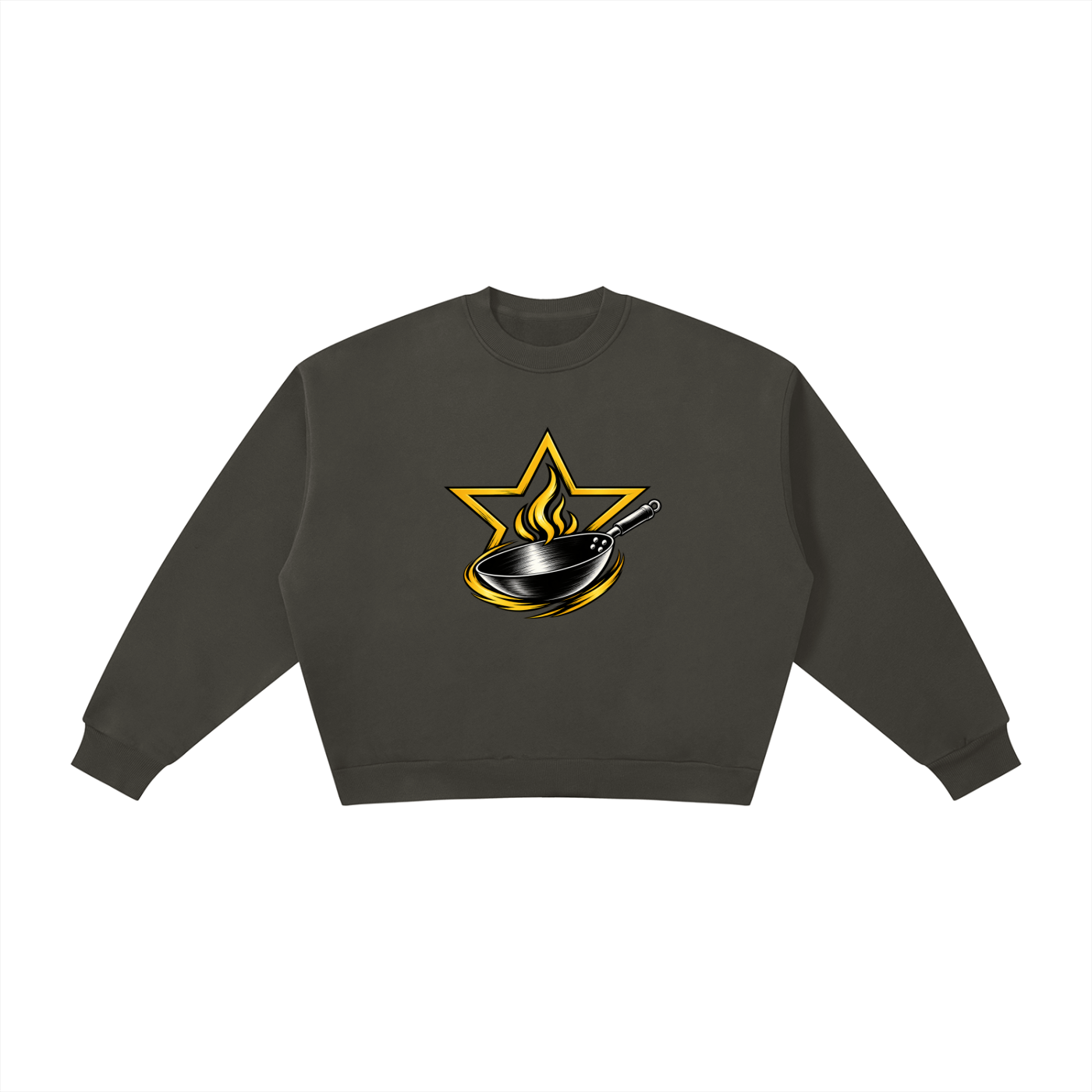Boxy Fleece Crewneck Sweatshirt