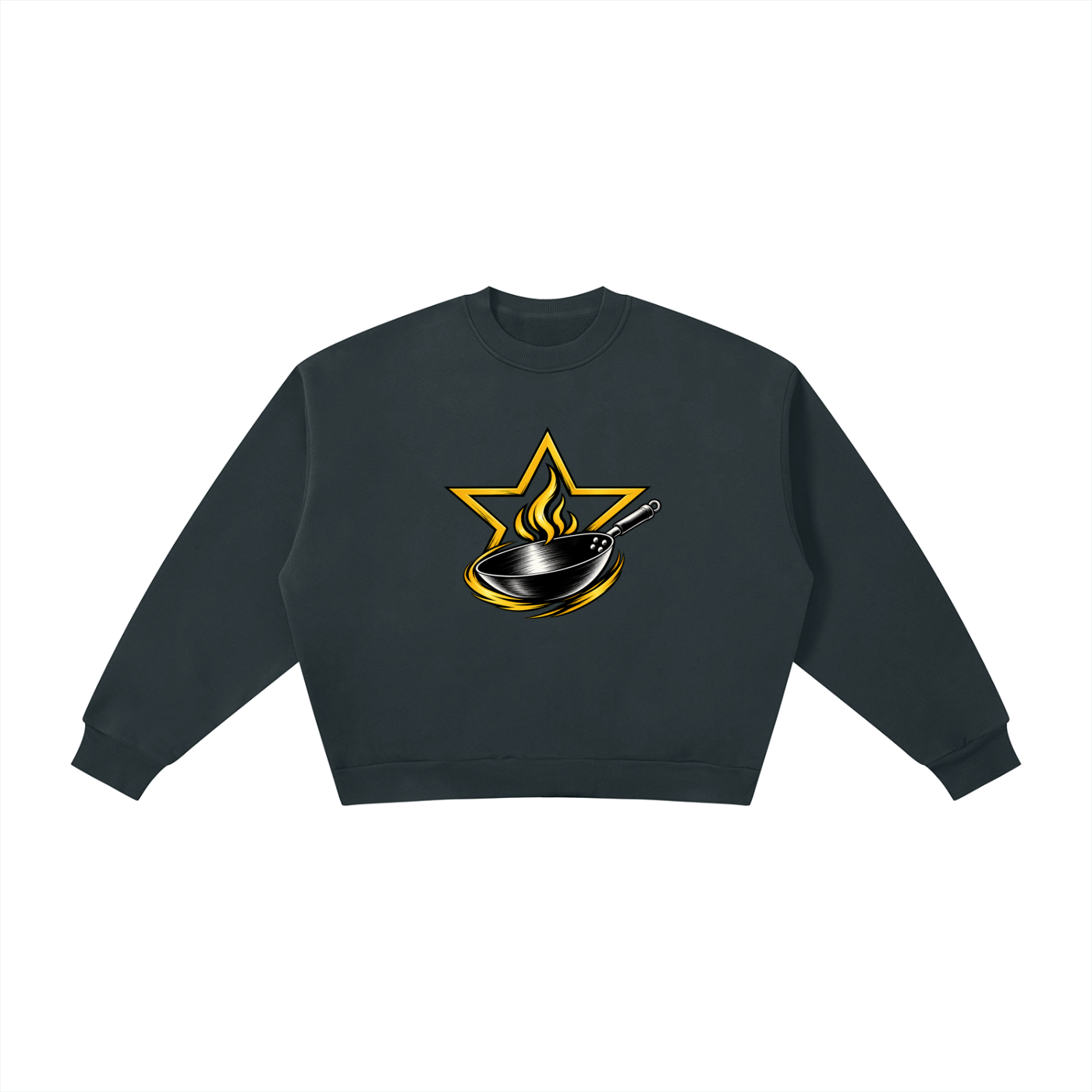 Boxy Fleece Crewneck Sweatshirt