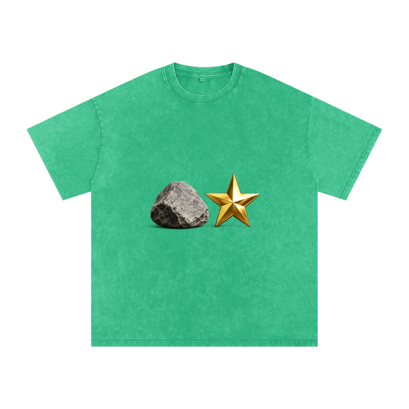 Snow Washed Oversized Cotton T-Shirt