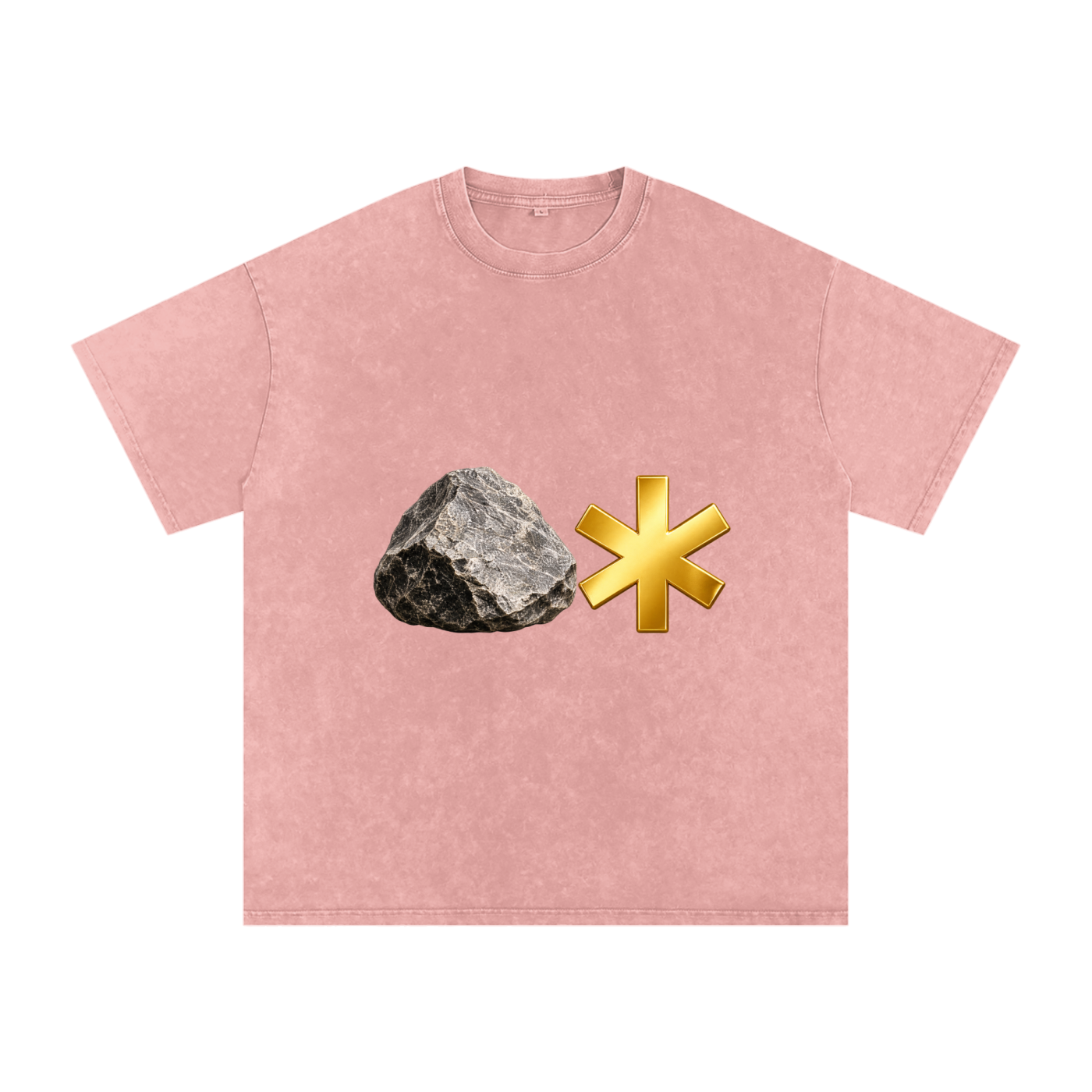 Snow Washed Oversized Cotton T-Shirt