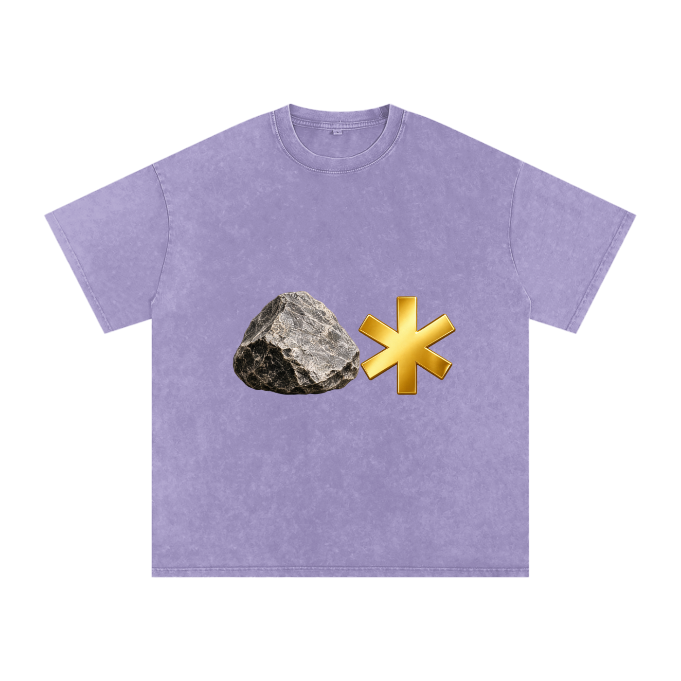 Snow Washed Oversized Cotton T-Shirt