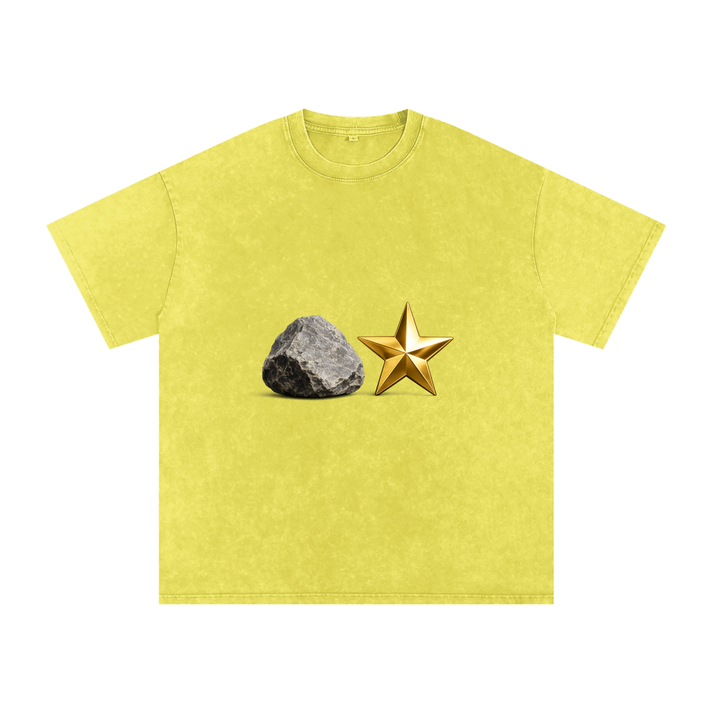 Snow Washed Oversized Cotton T-Shirt