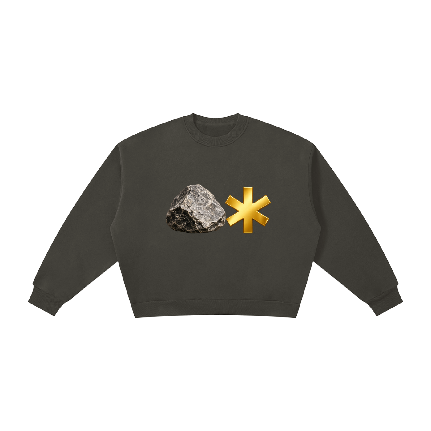 Boxy Fleece Crewneck Sweatshirt