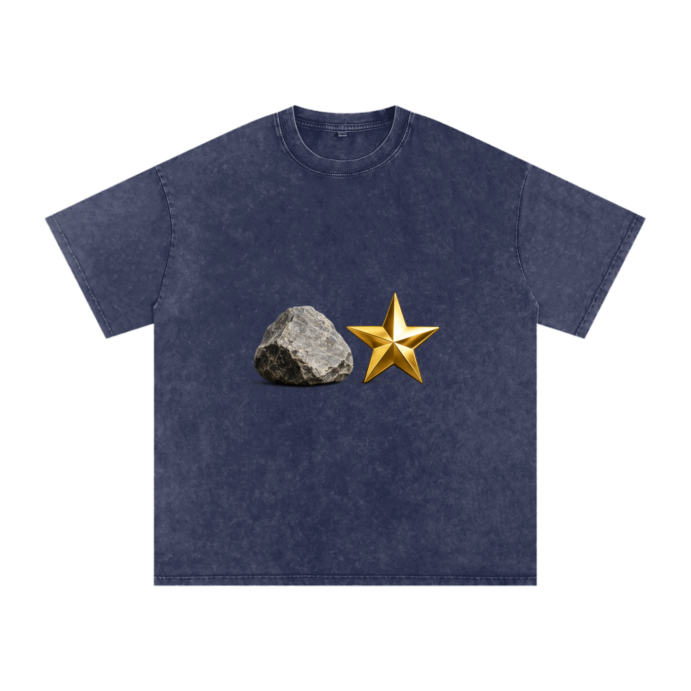 Snow Washed Oversized Cotton T-Shirt