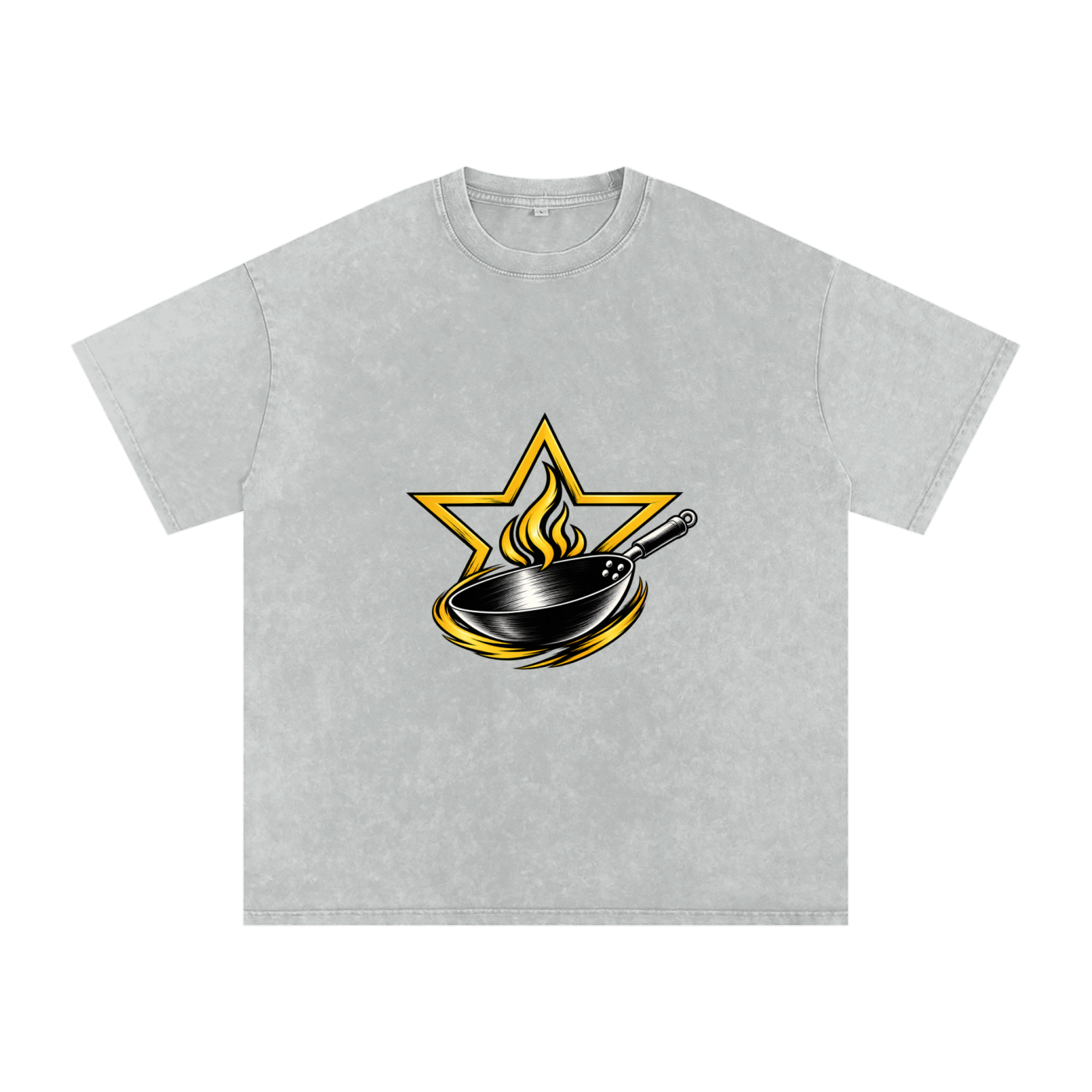 Snow Washed Oversized Cotton T-Shirt