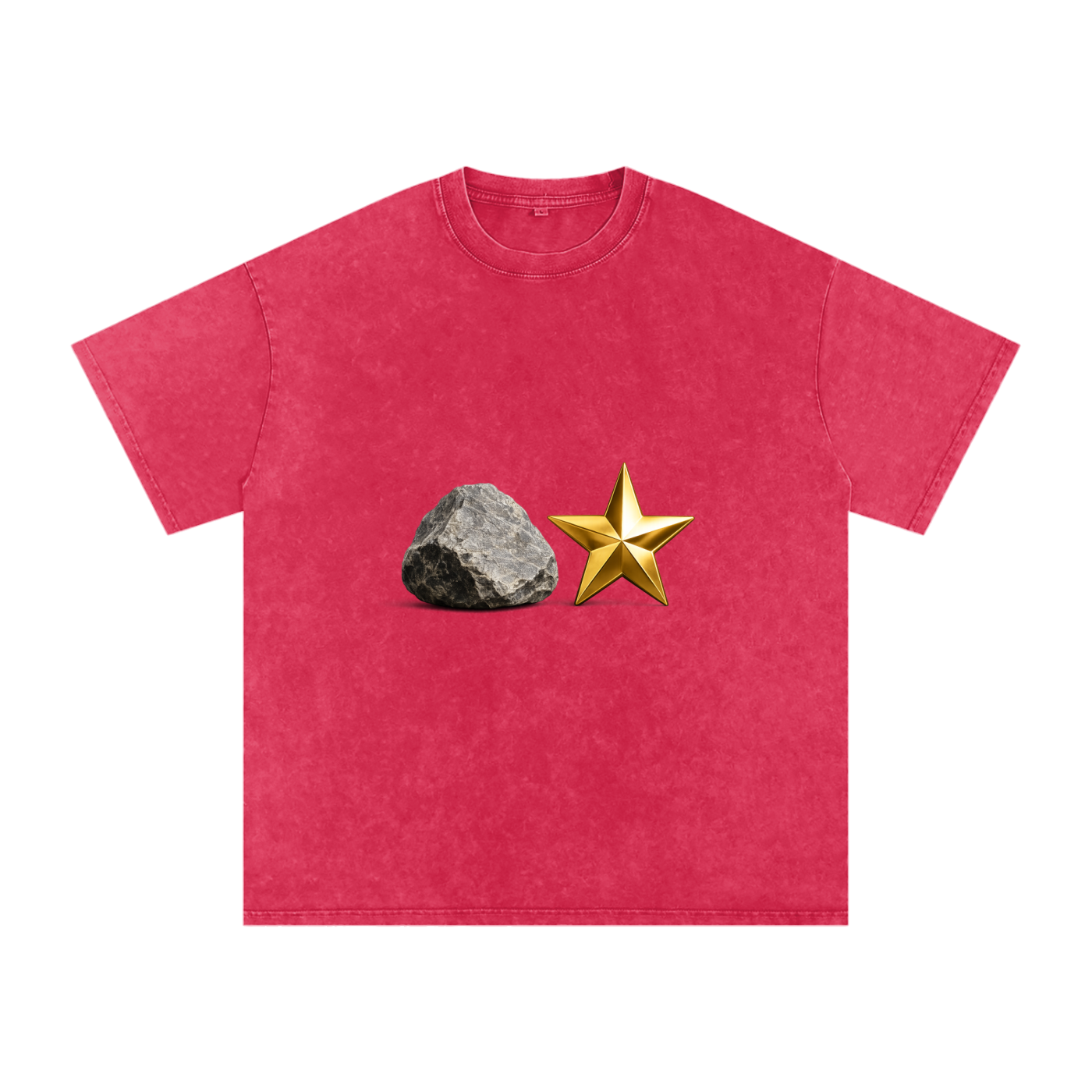 Snow Washed Oversized Cotton T-Shirt