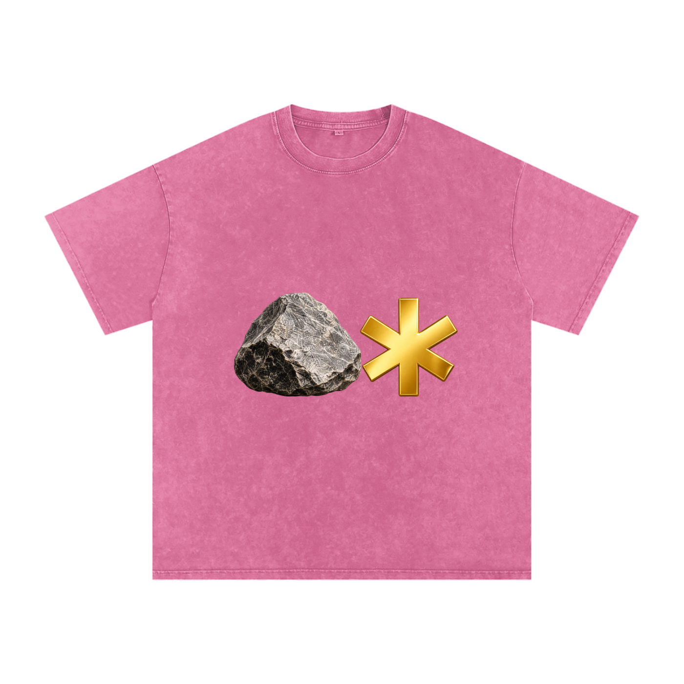 Snow Washed Oversized Cotton T-Shirt