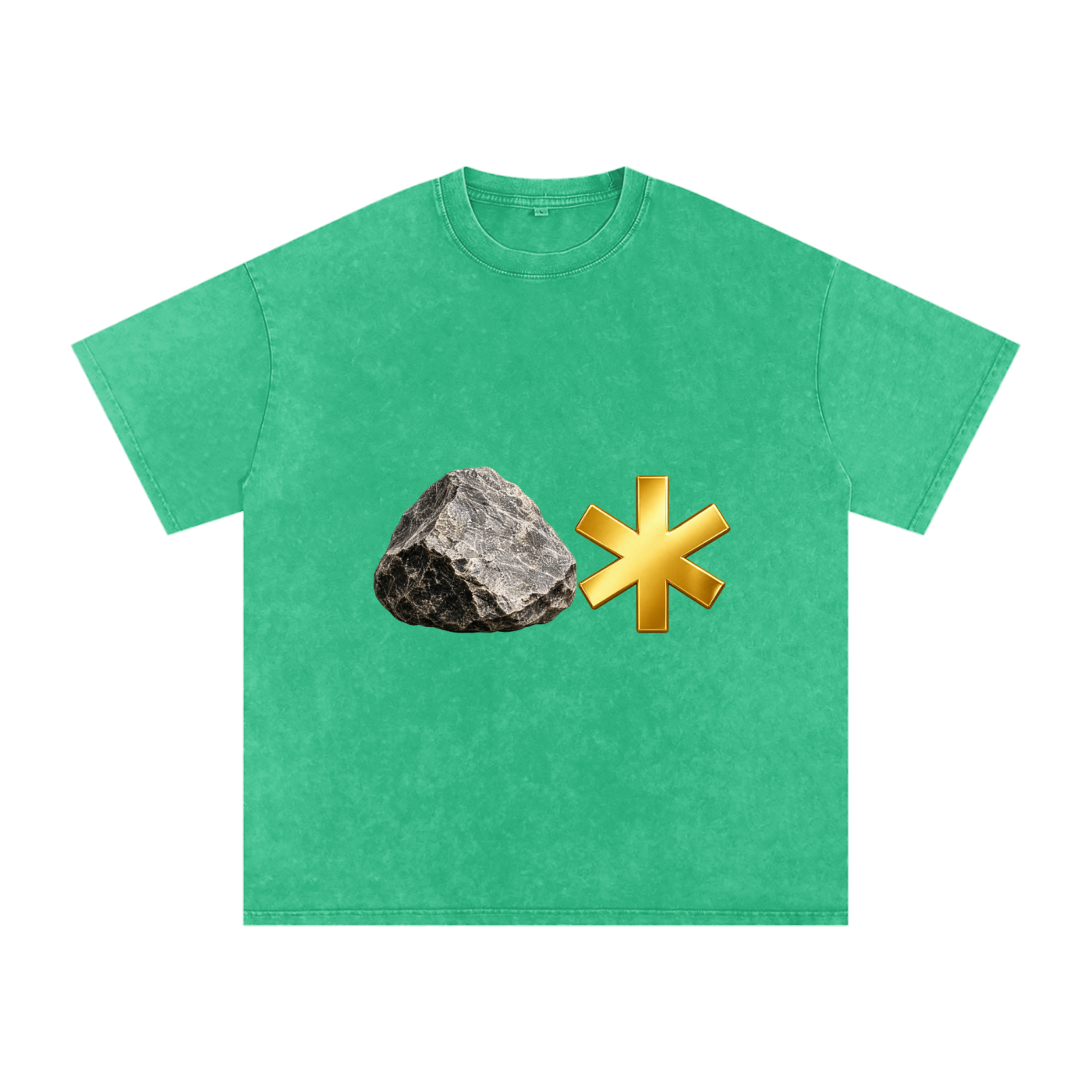 Snow Washed Oversized Cotton T-Shirt