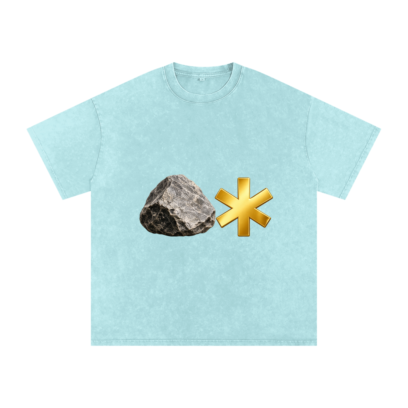 Snow Washed Oversized Cotton T-Shirt