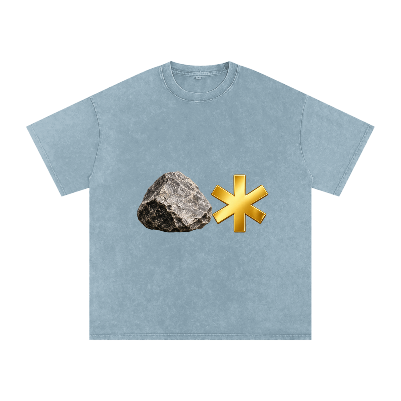 Snow Washed Oversized Cotton T-Shirt