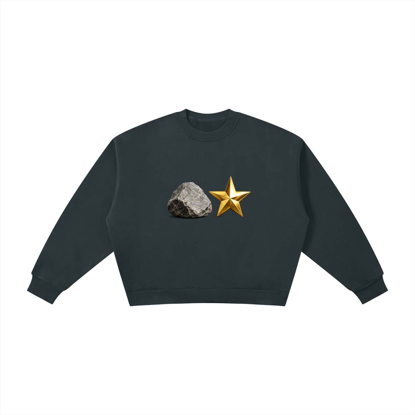 Boxy Fleece Crewneck Sweatshirt