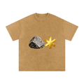 Snow Washed Oversized Cotton T-Shirt