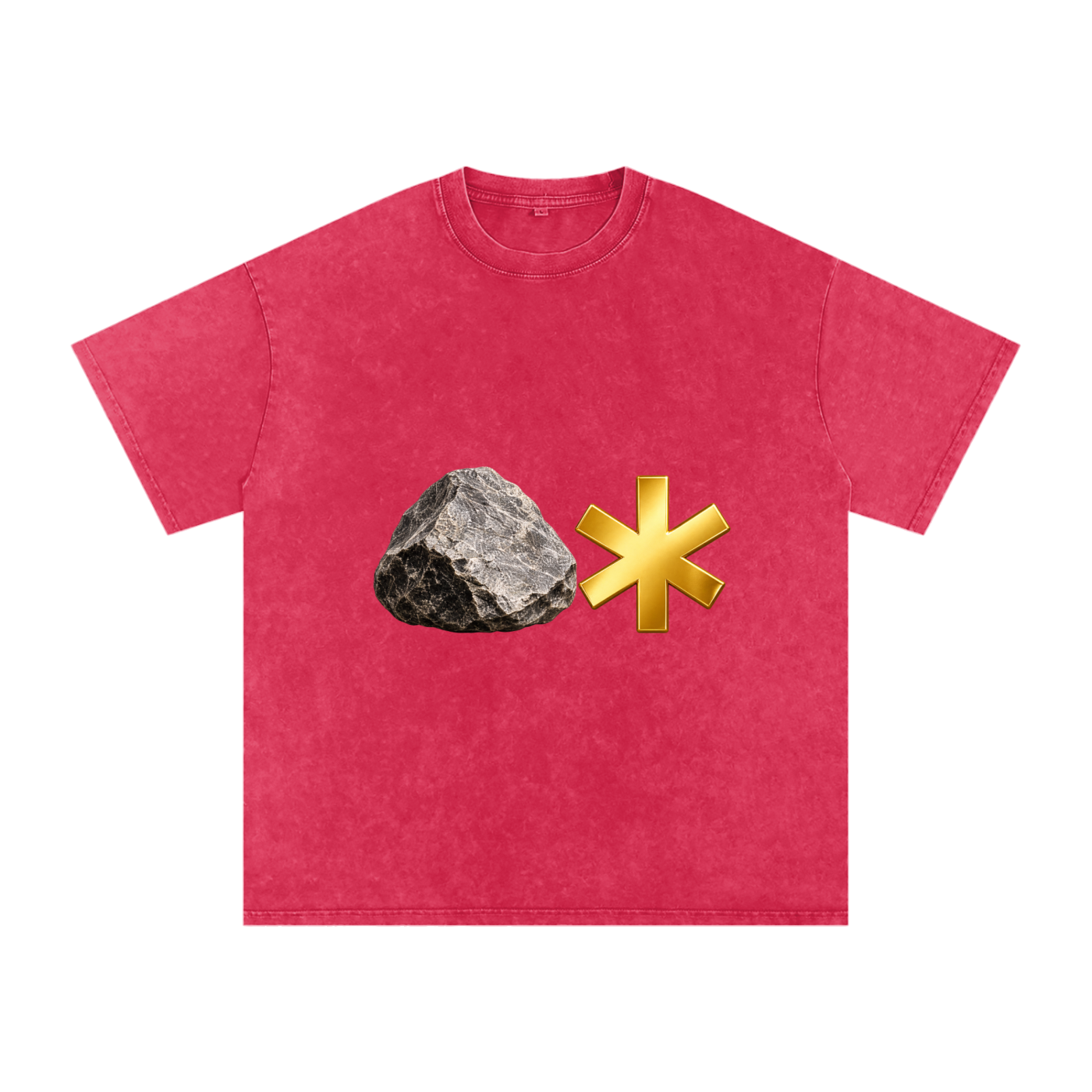 Snow Washed Oversized Cotton T-Shirt