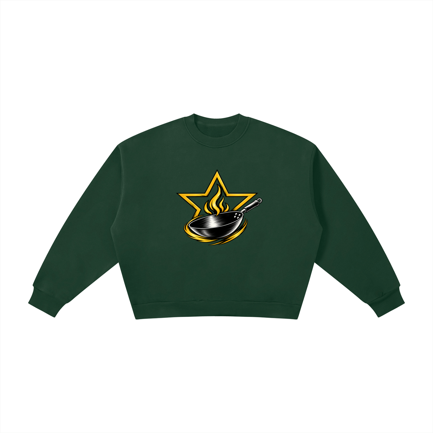 Boxy Fleece Crewneck Sweatshirt
