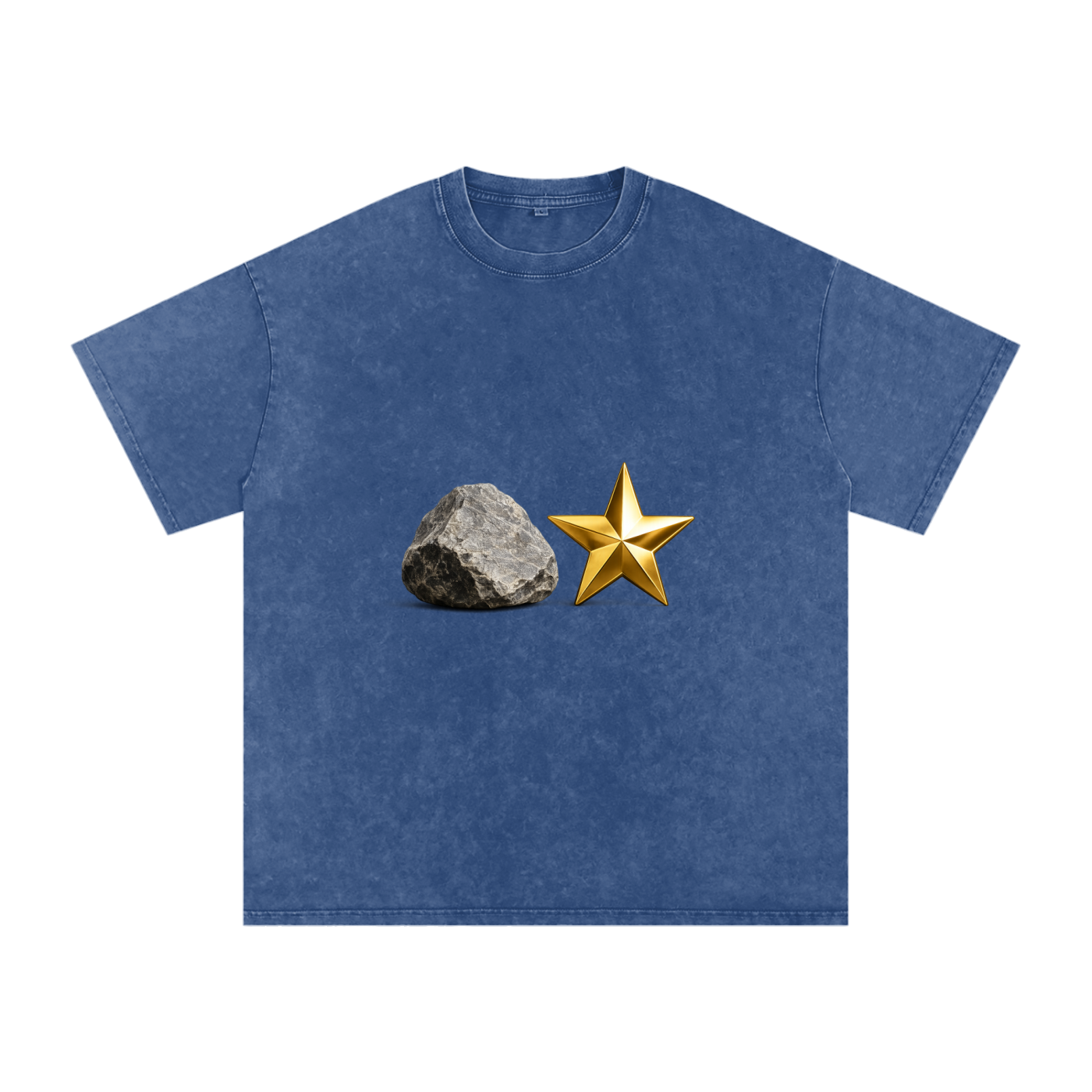 Snow Washed Oversized Cotton T-Shirt