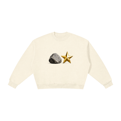 Boxy Fleece Crewneck Sweatshirt